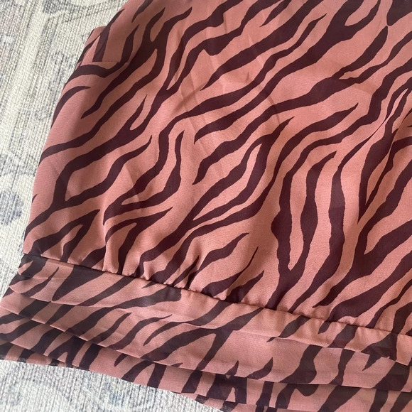 ASTR The Label Zebra Animal Print Tank Top Blouse Size S - Picture 3 of 7